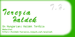 terezia haldek business card